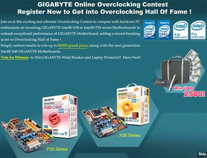 GIGABYTE Online Overclocking Contest Announced With $12,000 in Prizes!