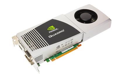 NVIDIA Quadro FX 5800 graphics card with 4GB memory