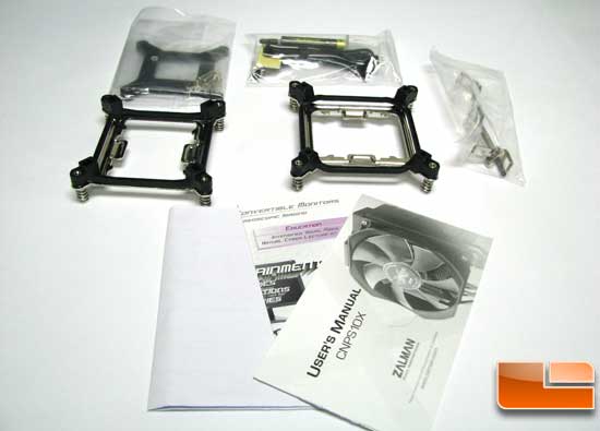 Zalman CNPS 10X Extreme mounting hardware