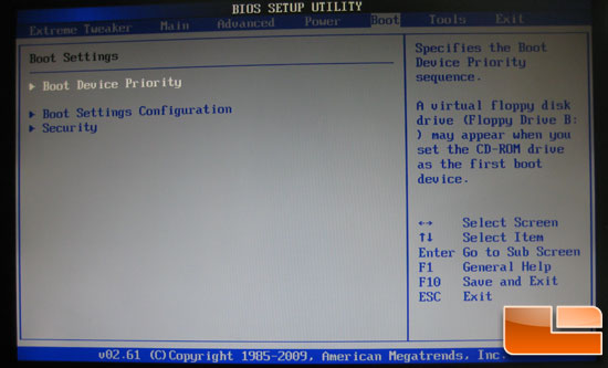 Asus Crosshair III Formula BIOS boot settings