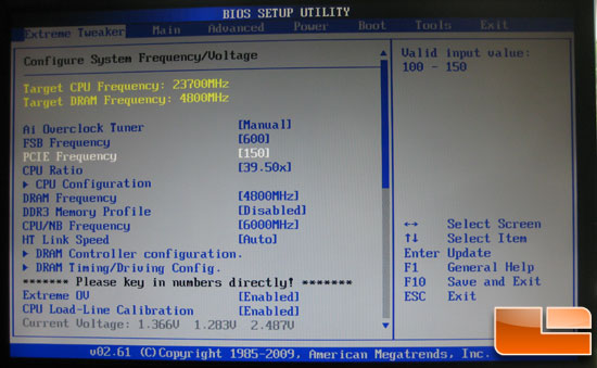 Asus Crosshair III Formula Maximum Tweaker Settings