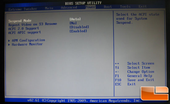 Asus Crosshair III Formula BIOS Power settings