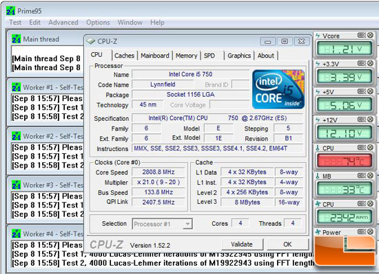 Intel Core i5 750 Processor Temperature at Load