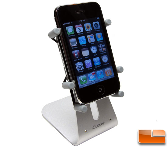Luxa2 H1-Touch Apple iPhone 3GS Stand Vertical Side View