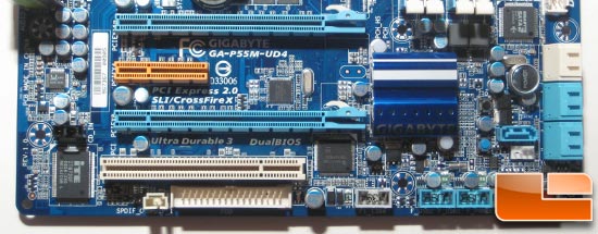 Gigabyte GA-P55M-UD4 PCIe Slots