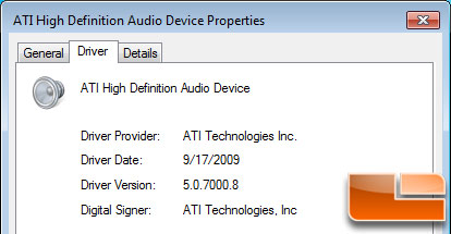 ATI Radeon HD 5870 Bitstream Audio Driver
