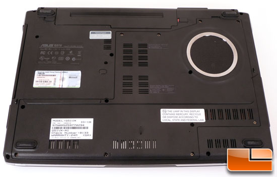 ASUS G51Vx Bottom