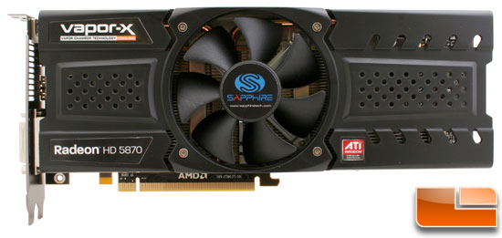 Sapphire Radeon HD 5870 Vapor-X Video Card Front