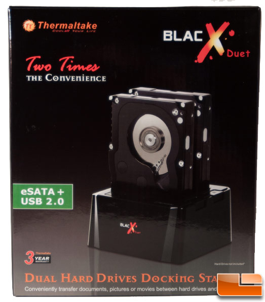 Thermaltake Blacx Duet Dock - Box Front