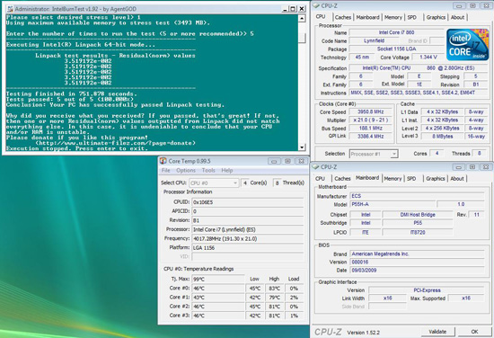 ECS P55H-A Overclocking 24/7