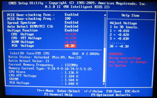 ECS P55H-A BIOS MIB Menu 2 ECS P55H-A BIOS MIB Menu 2
