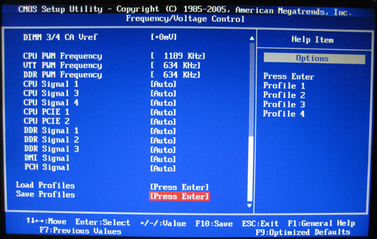 EVGA P55 FTW BIOS Frequency and Voltages EVGA P55 FTW BIOS Frequency and Voltages