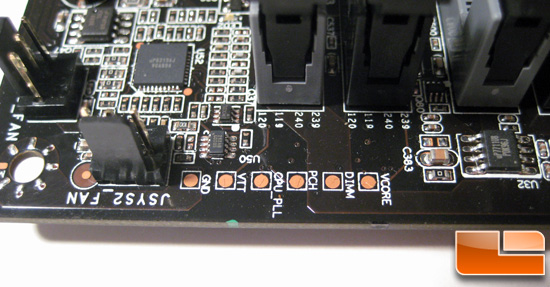EVGA P55 FTW SLI Multimeter points EVGA P55 FTW SLI Multimeter points