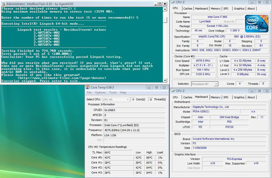 Gigabyte GA-P55A-UD6 24/7 Overclock