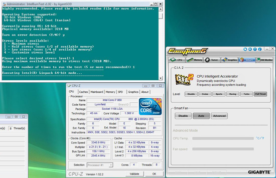 Gigabyte GA-P55A-UD6 auto overclock