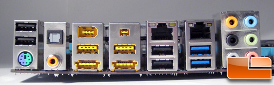 Gigabyte GA-P55A-UD6 IO Ports Gigabyte GA-P55A-UD6 IO Ports