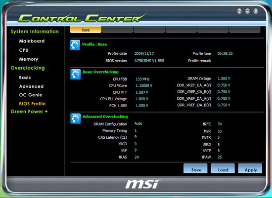 MSI Control Center