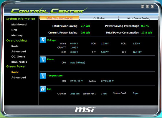 MSI Control Center