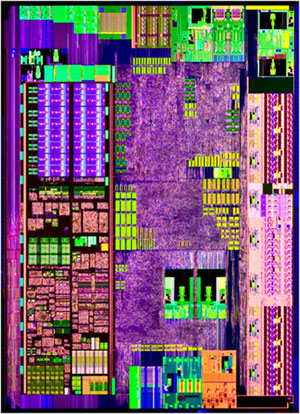 Intel Pine Trail Atom Processor Die