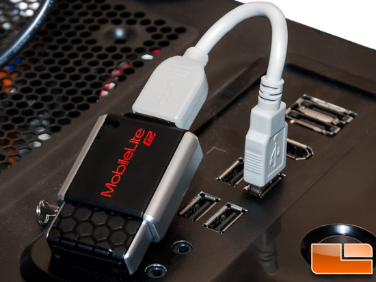 Kingston MobileLite g2 Plugged In with Cord