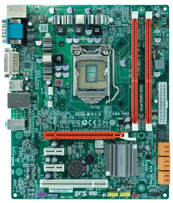 ECS H55H-M microATX Intel LGA1156 Motherboard Review