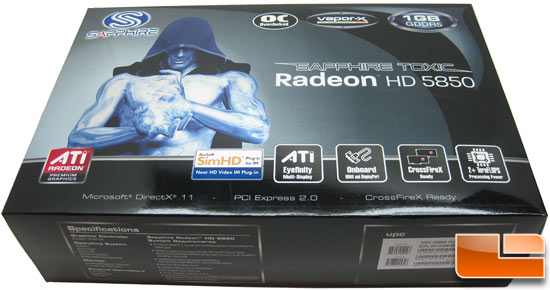 Sapphire Radeon HD 5850 Toxic Box Front