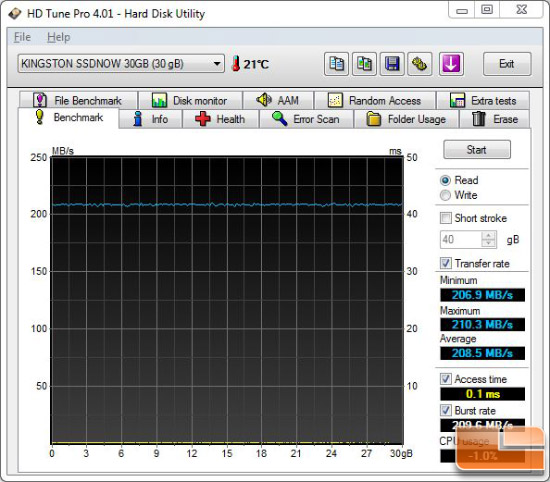 HD TUNE PRO READ Kingston v series 30GB HD TUNE PRO READ
