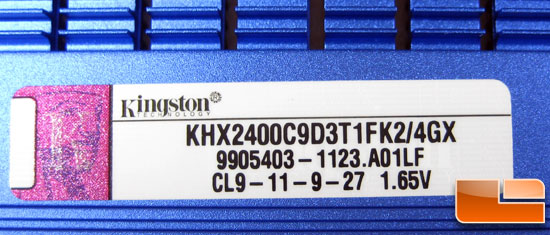 Kingston HyperX KHX2400C9D3T1FK2/4GX