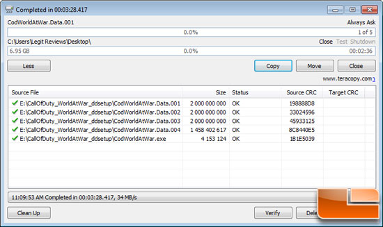 Super Talent 64GB RAIDDrive TeraCopy File Transfer