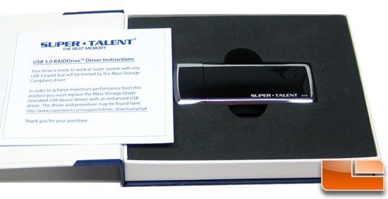 Super Talent 64GB RAIDDrive USB 3.0 Flash Drive Box