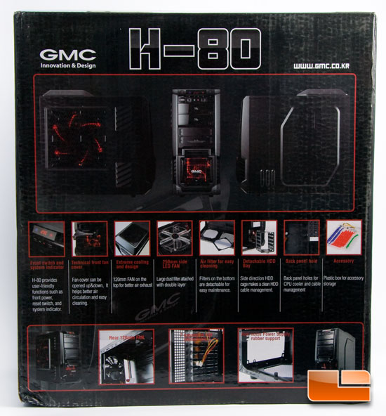 GMC H-80 Case Box Back