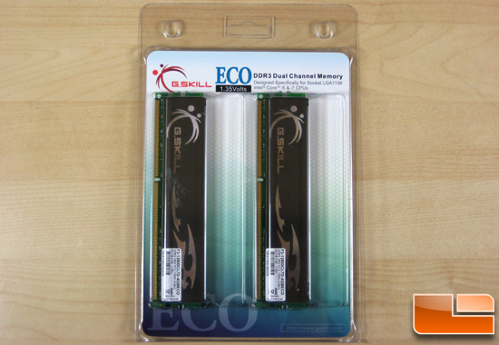 G.Skill DDR3-1600C7 ECO 1.35vdimm