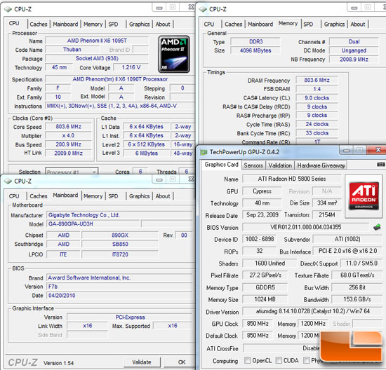 AMD 890GX Test Settings