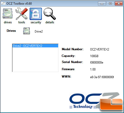 OCZ Vertex 2 Toolbox Utility