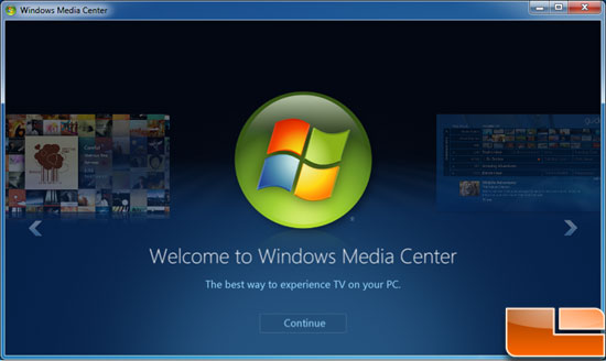 Windows 7 Media Center