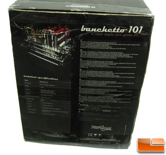 Microcool Banchetto 101 box specs