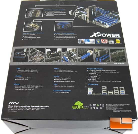 MSI Big Bang XPower Retail Box and Bundle