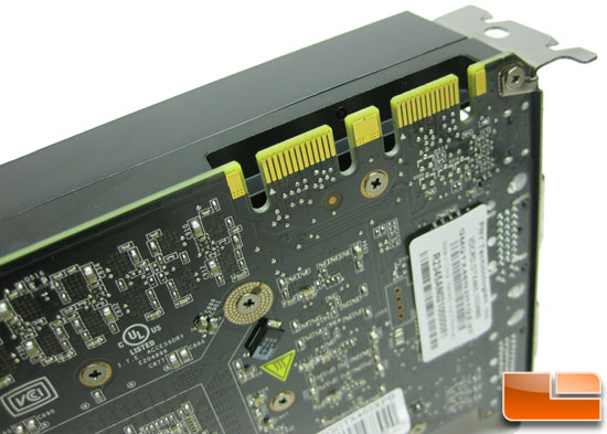 PNY GeForce GTX 465 Video Card Back PNY GeForce GTX 465 Video Card back
