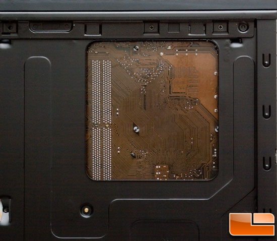 CPU Cutout Hole on the SilverStone PS05