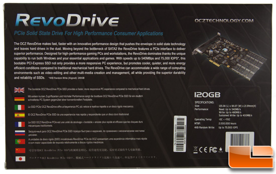 OCZ REVODRIVE BOX REAR OCZ REVODRIVE BOX REAR