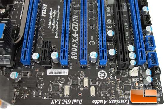 MSI 890FXA-GD70 Motherboard Layout