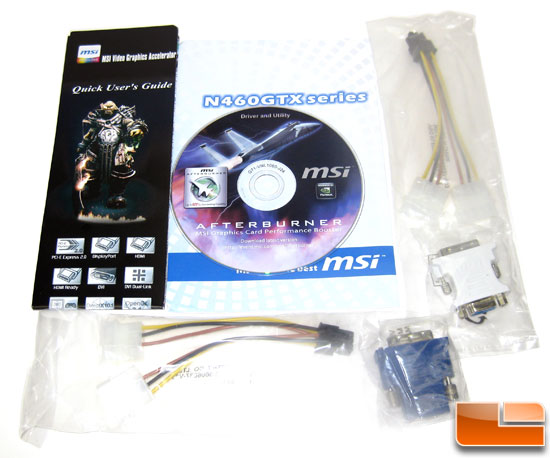 MSI N460GTX Cyclone 1GB GDDR5 OC Video Card Retail Bundle