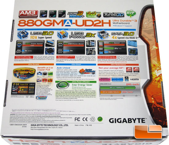 GIGABYTE 880GMA-UD2H Motherboard Retail Package and Bundle GIGABYTE 880GMA-UD2H Motherboard Retail Package and Bundle