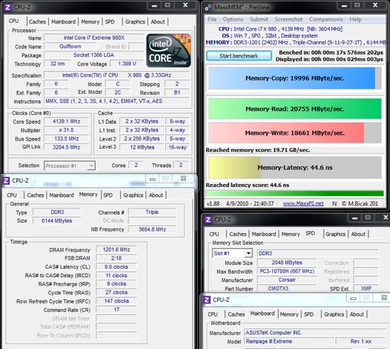 Corsair Dominator GTX 3 DDR3 MaxxMEM