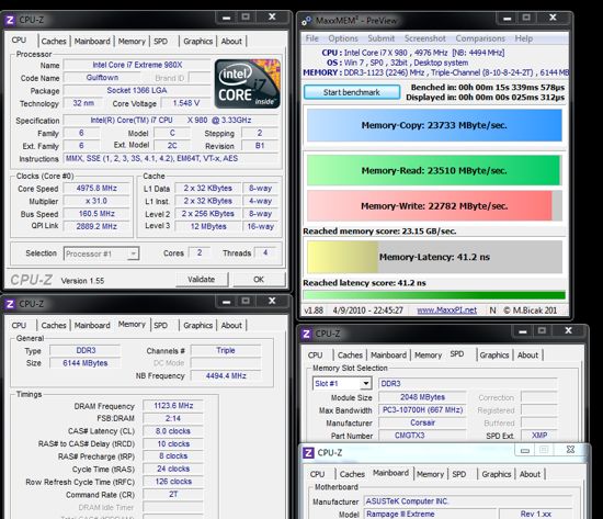 Corsair Dominator GTX 3 DDR3 under dry ice