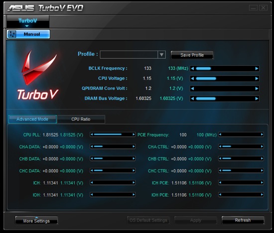 ASUS TurboV on Rampage III Extreme ASUS TurboV on Rampage III Extreme