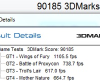 Rampage III Extreme and EVGA GTX 480 3DMark 2003 stock clocks 90185 3DMarks