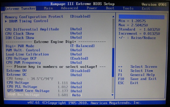 ASUS Rampage III Extreme BIOS ASUS Rampage III Extreme BIOS