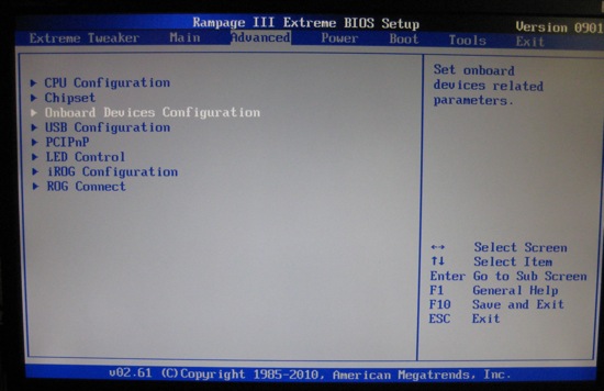ASUS Rampage III Extreme BIOS ASUS Rampage III Extreme BIOS