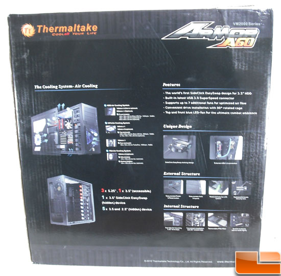 Thermaltake Armor A60 Mid Tower Case Box Rear